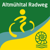 Altmühltal-Radweg-Logo Markierungszeichen