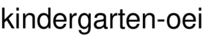 kindergarten-oei
