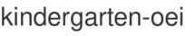 kindergarten-oei